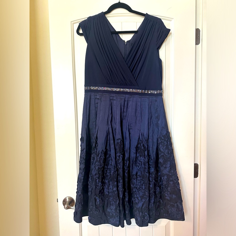 Adrianna Papell Blue Dress Size 14